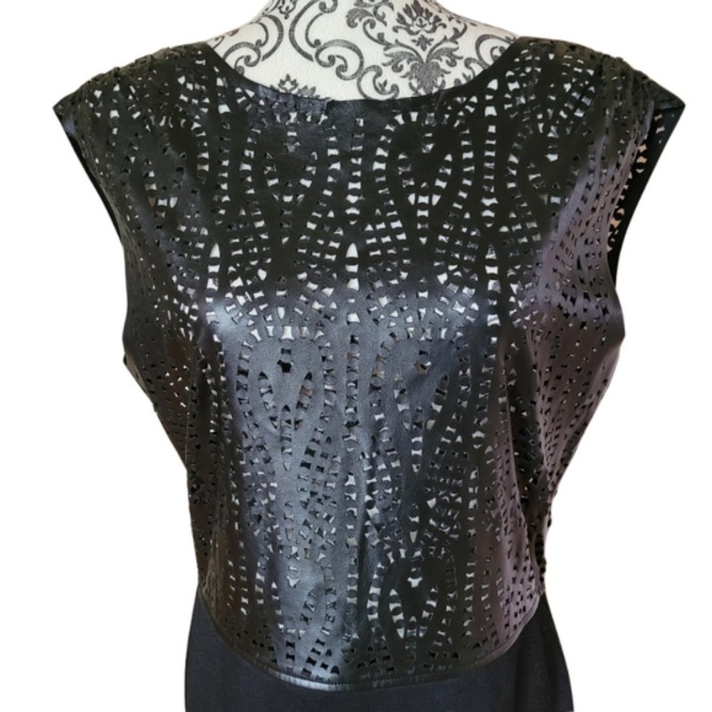 House of Harlow 1960 pleather cutout dress size large - Picture 2 of 16